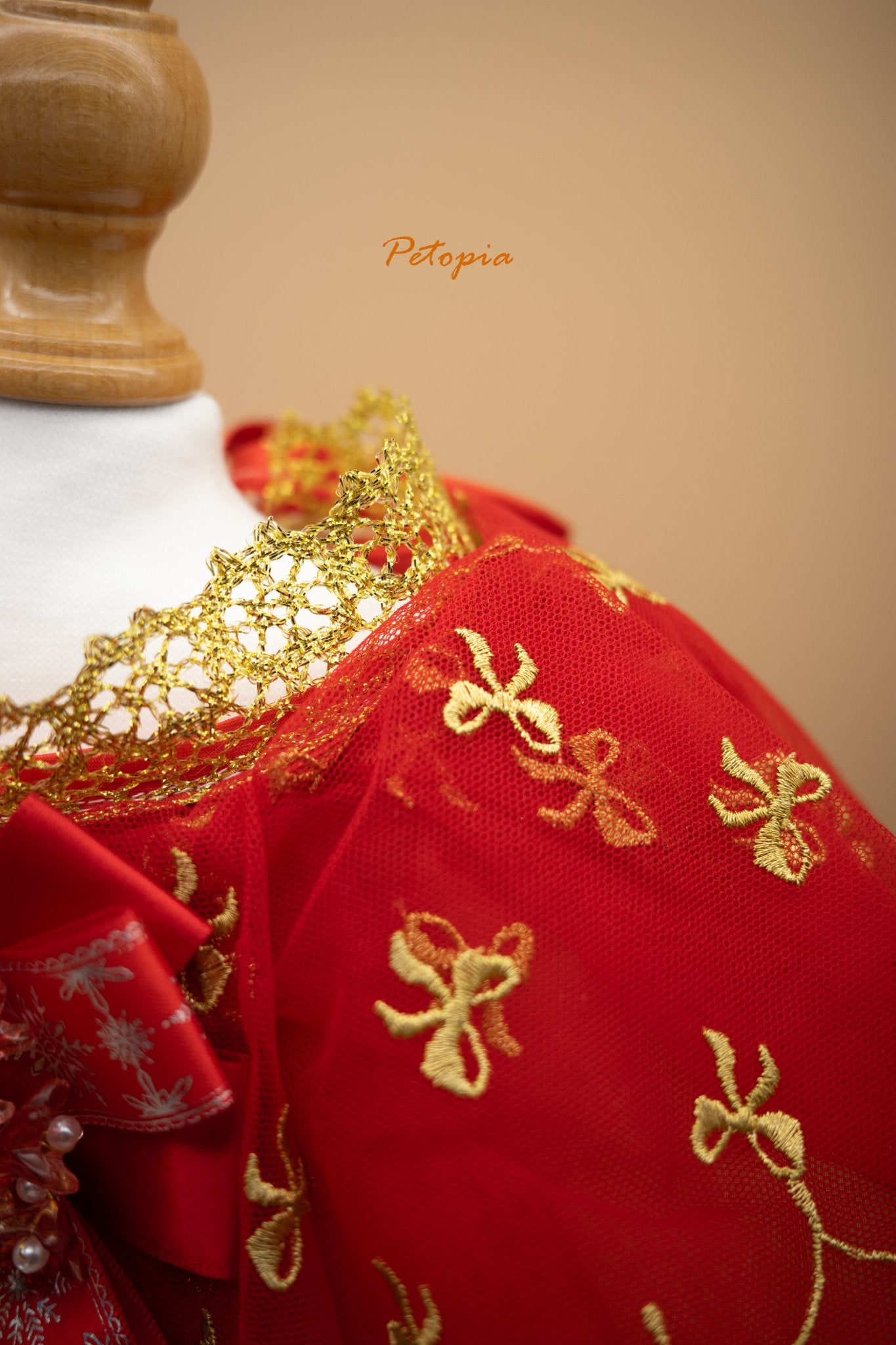 Golden Koi Pearl Bib