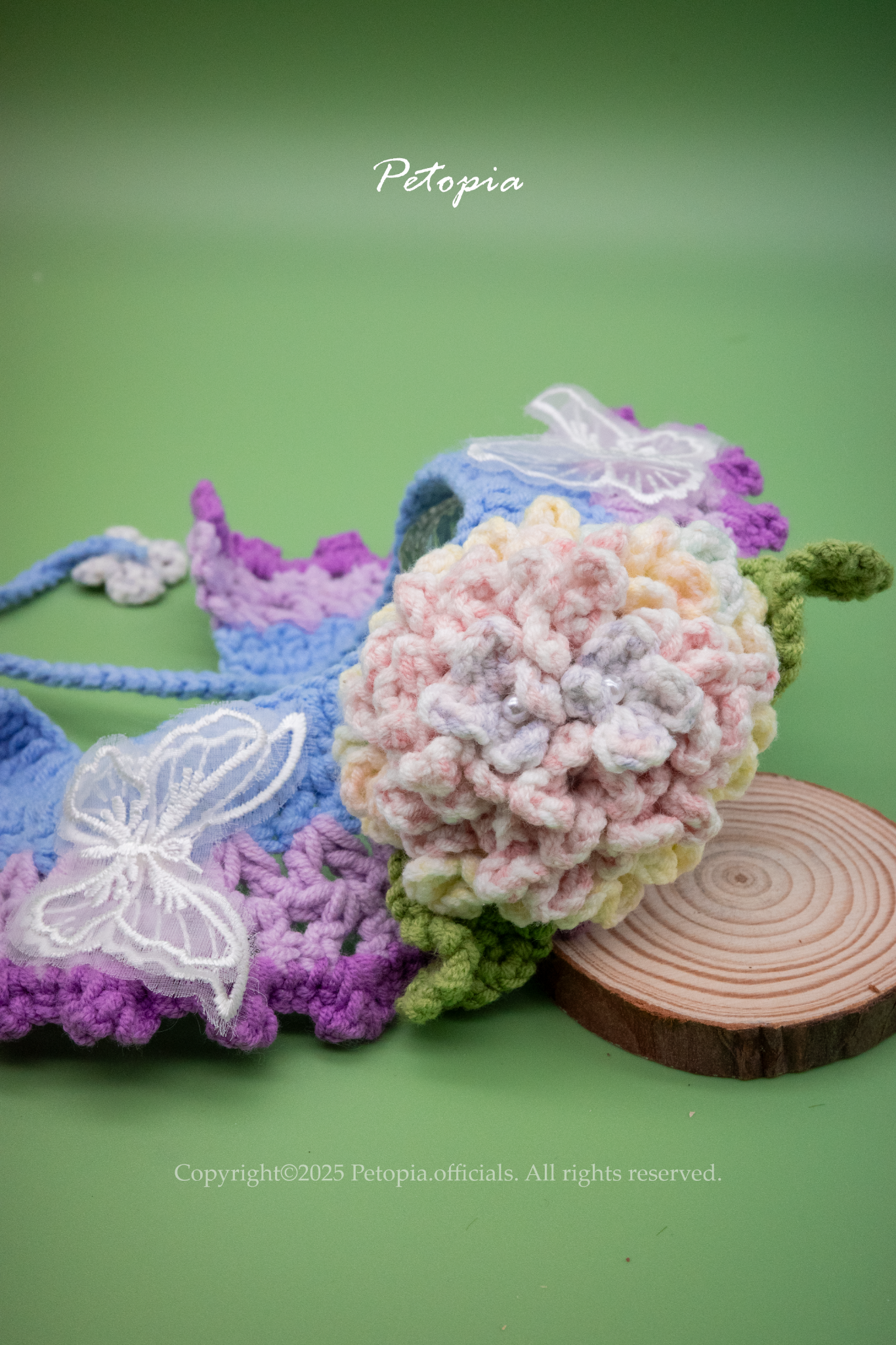 Hydrangea Dream Butterfly Bib