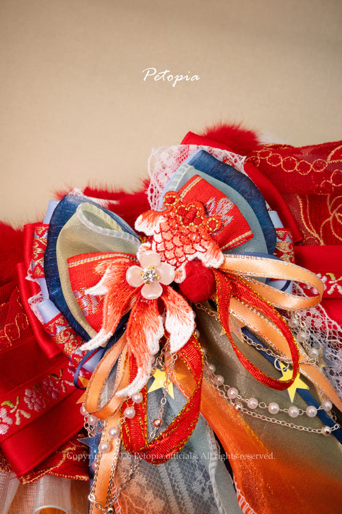 Prosperity Lace Koi Bib