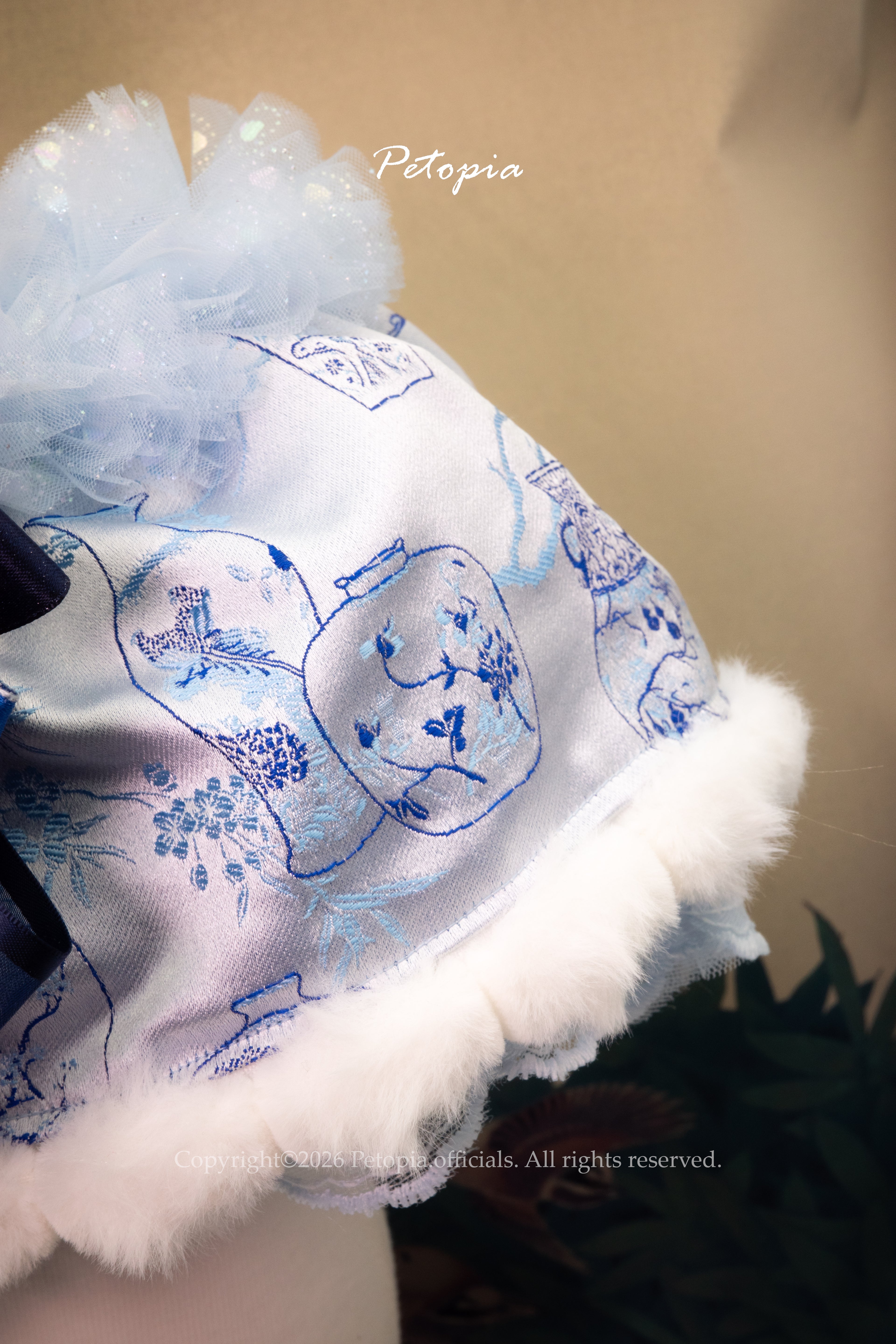 Porcelain Winter Rhyme Bib