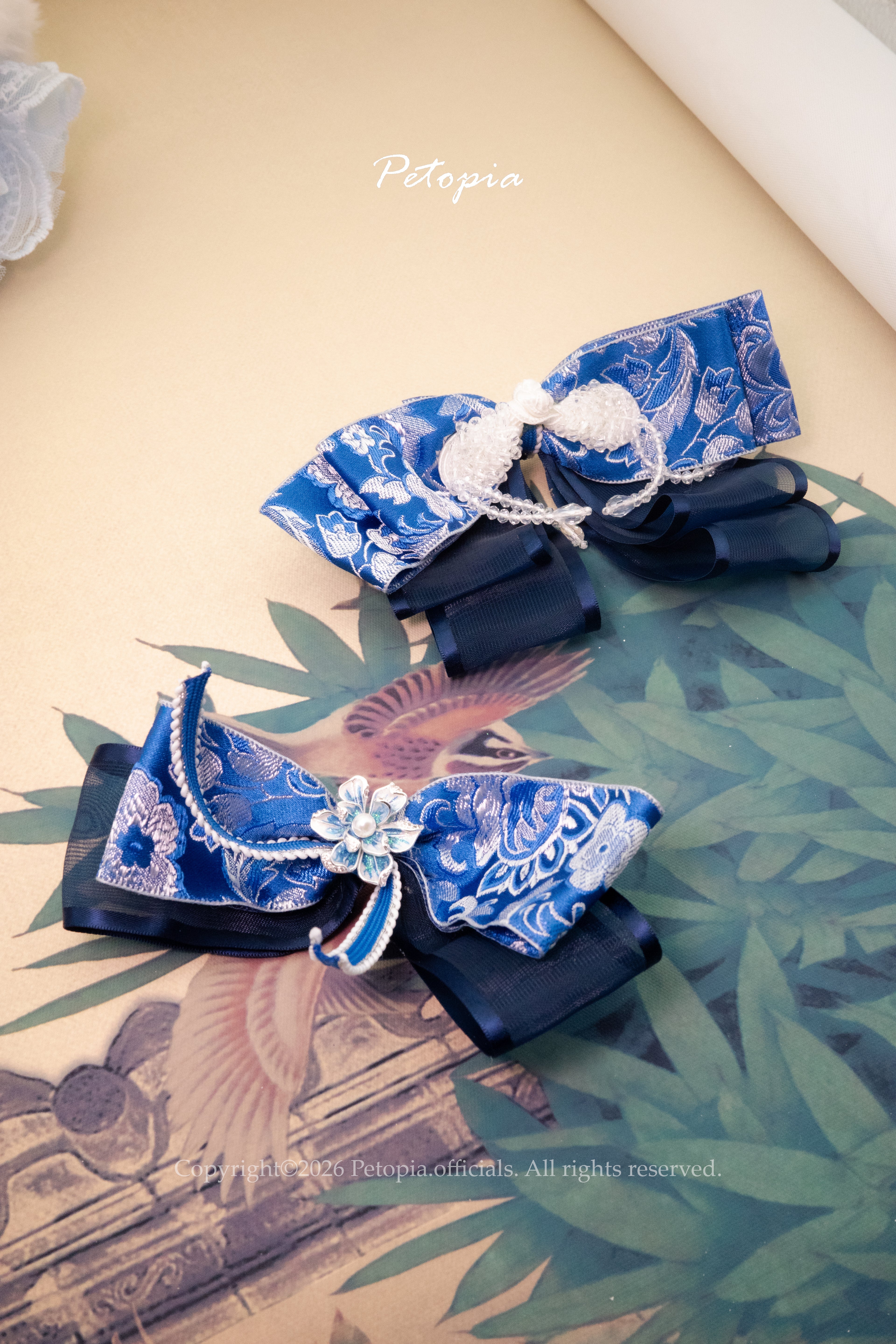 Porcelain Winter Rhyme Bib