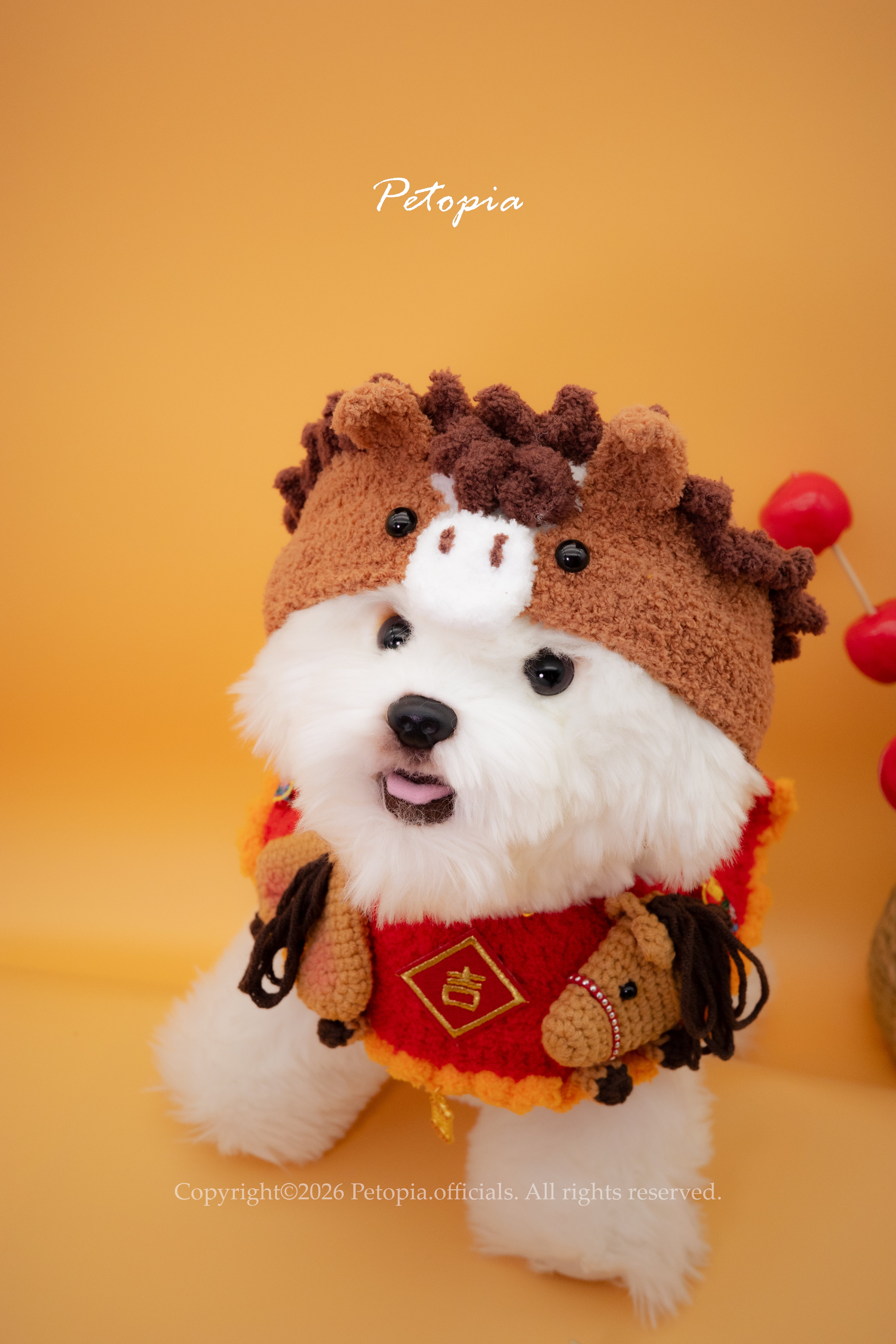 Golden Steed Plush Hat