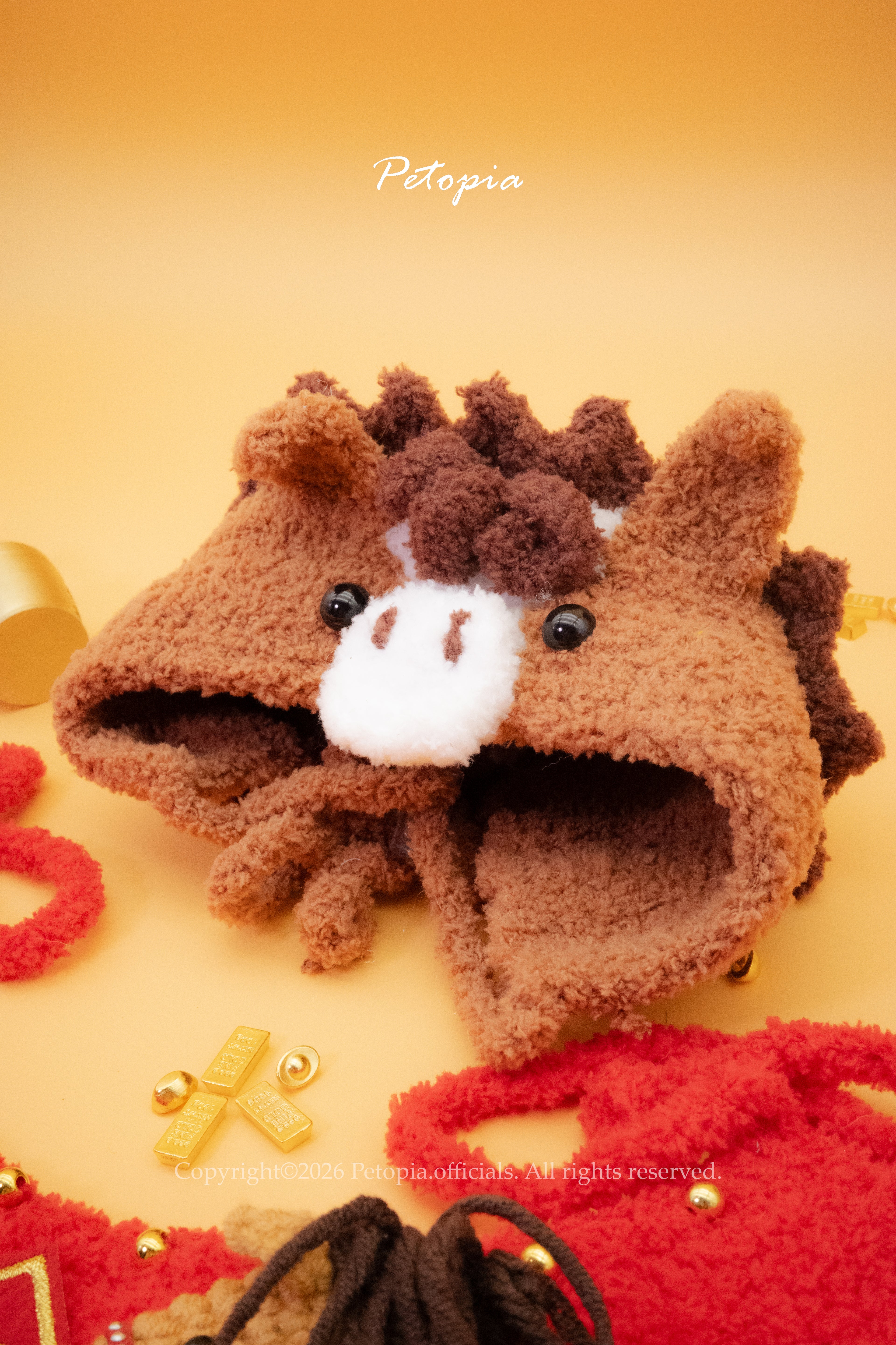 Golden Steed Plush Hat