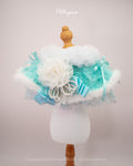 Tiffany Blue Flower Bib