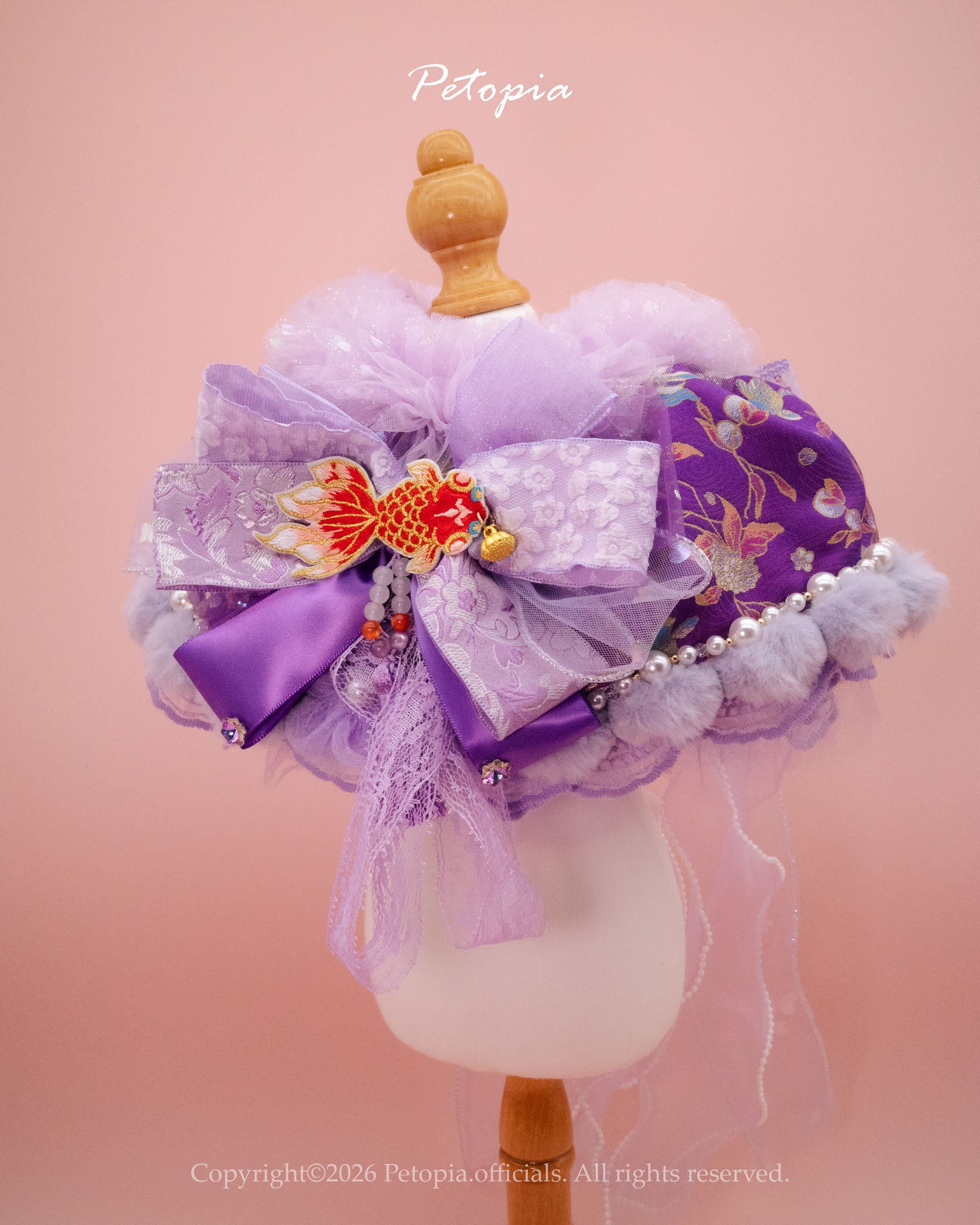 The Royal Purple Koi Bib