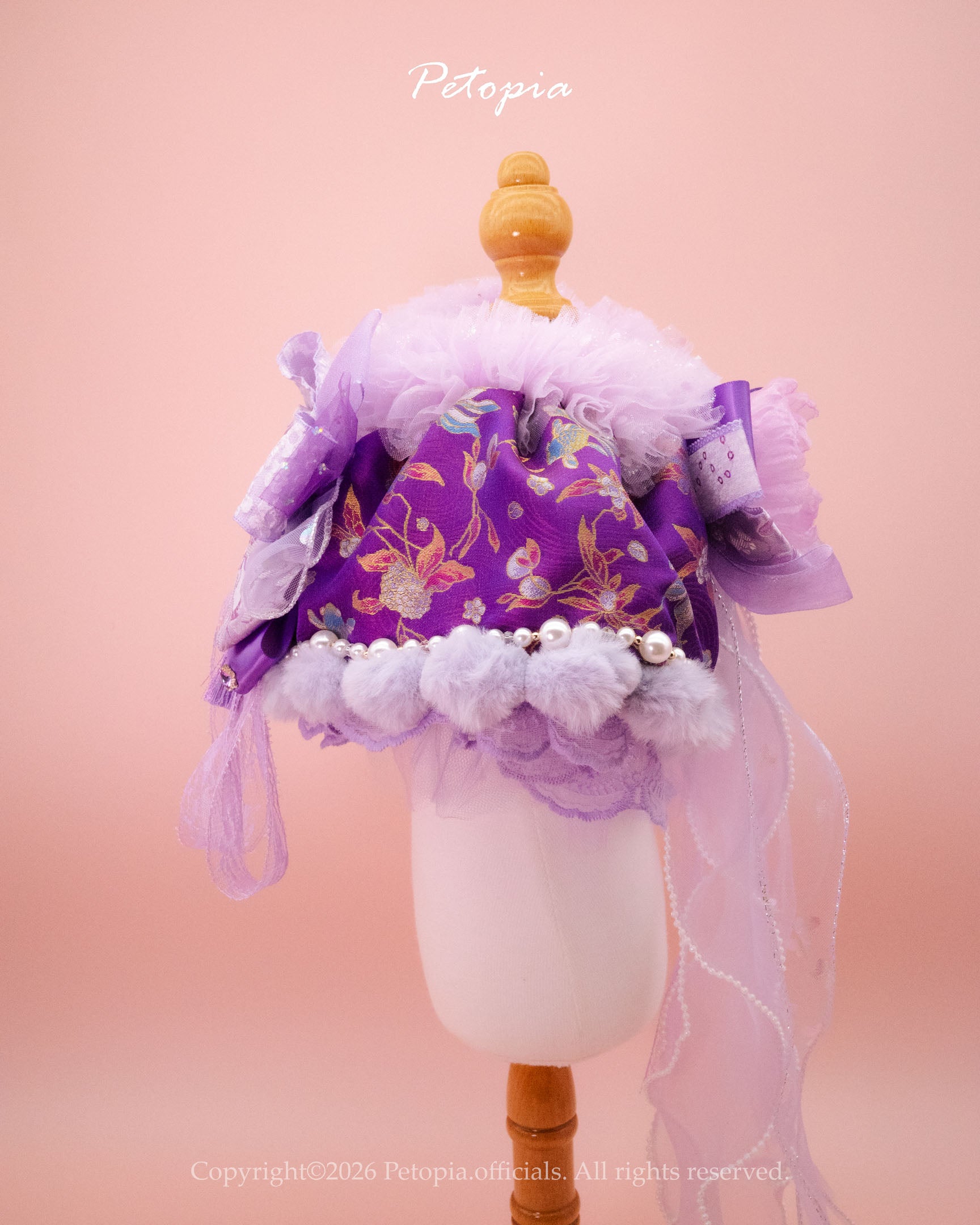 The Royal Purple Koi Bib