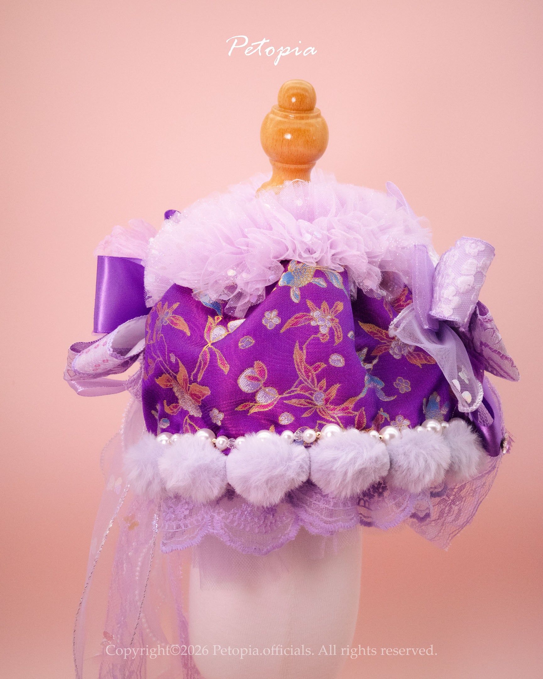 The Royal Purple Koi Bib