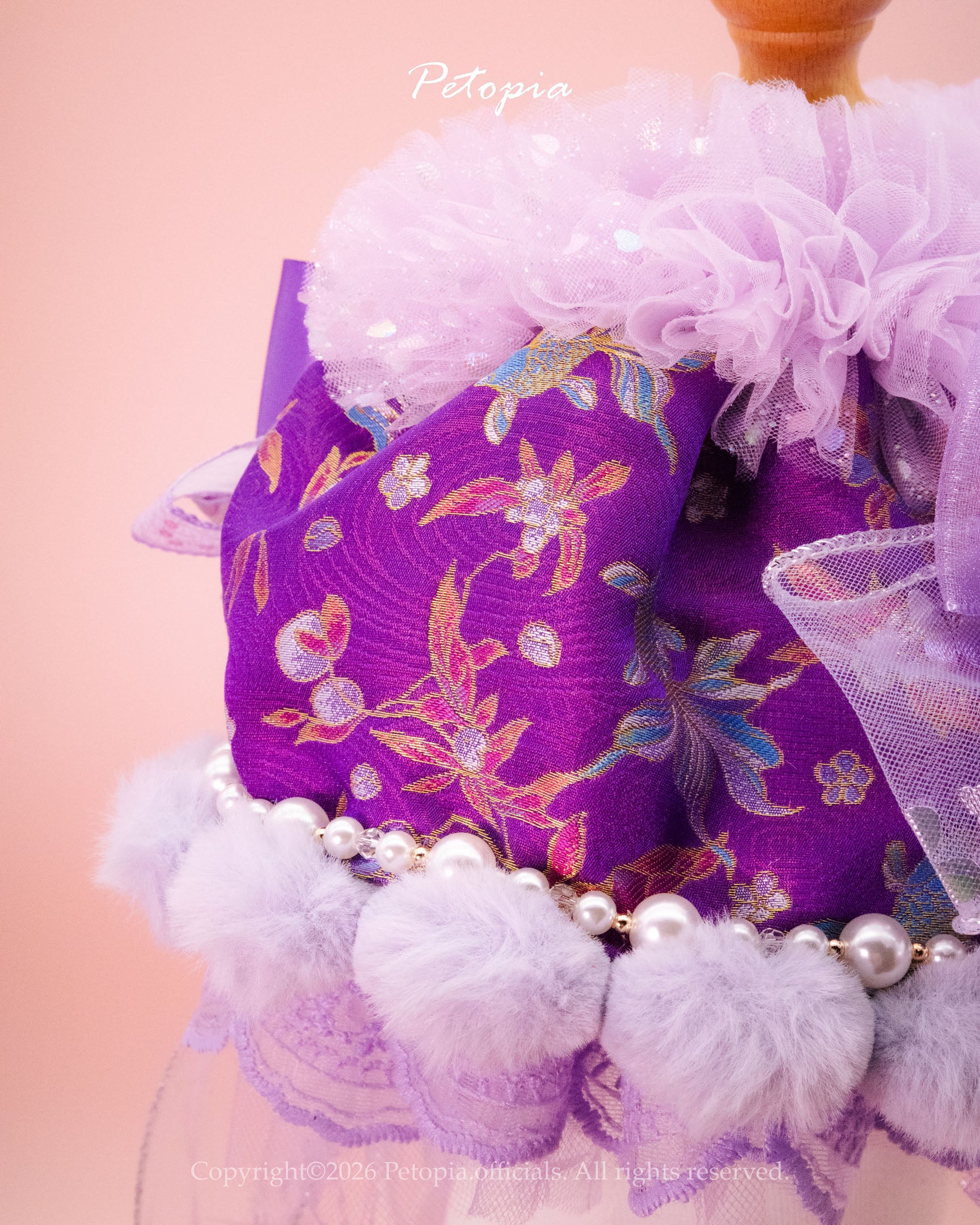 The Royal Purple Koi Bib