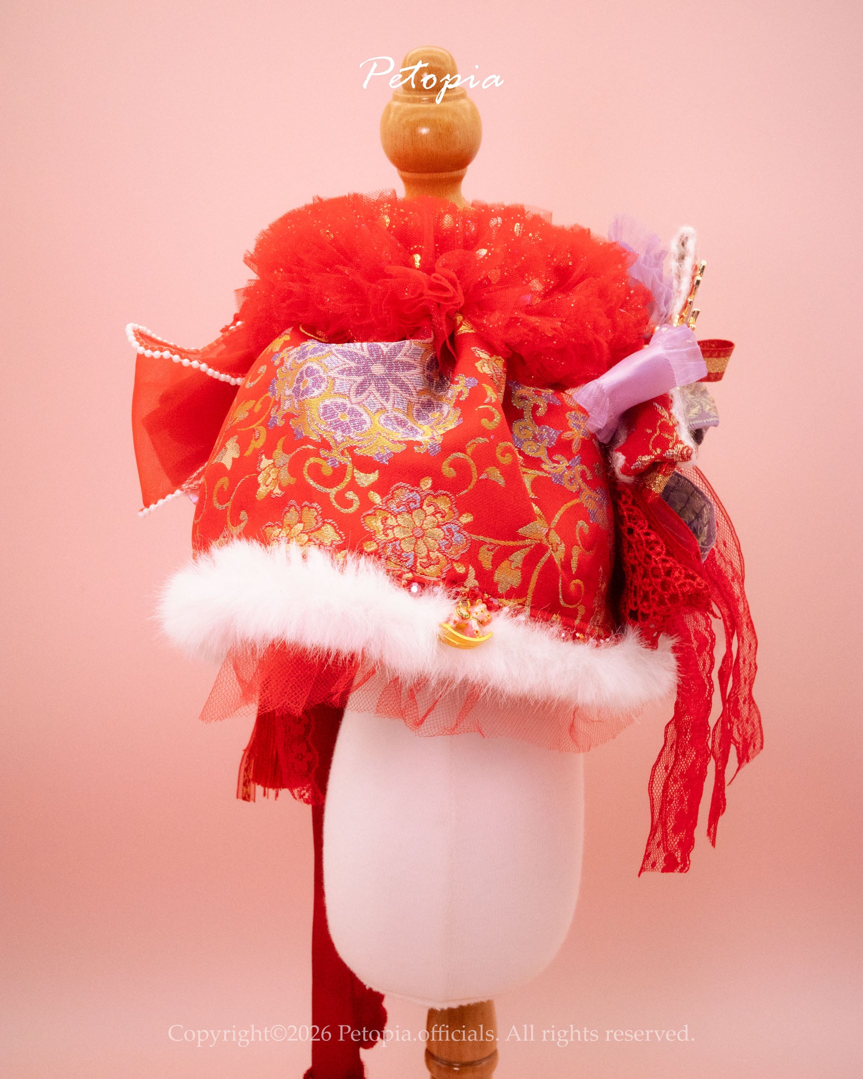 The Celestial Pegasus Song Brocade Bib