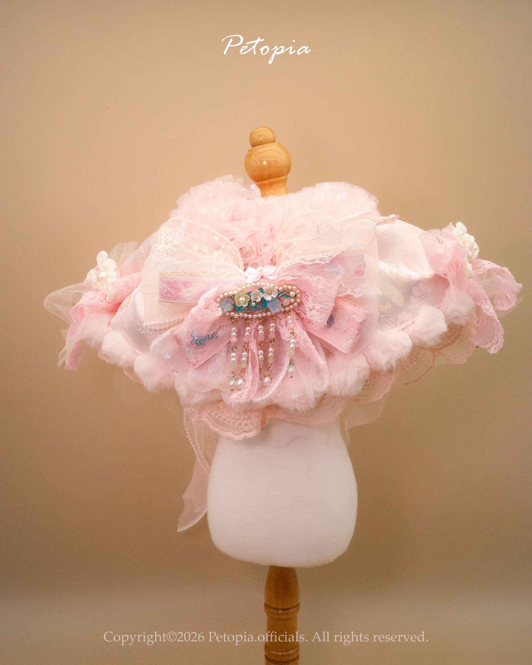 The 'Peach Blossom' Fairy Bib