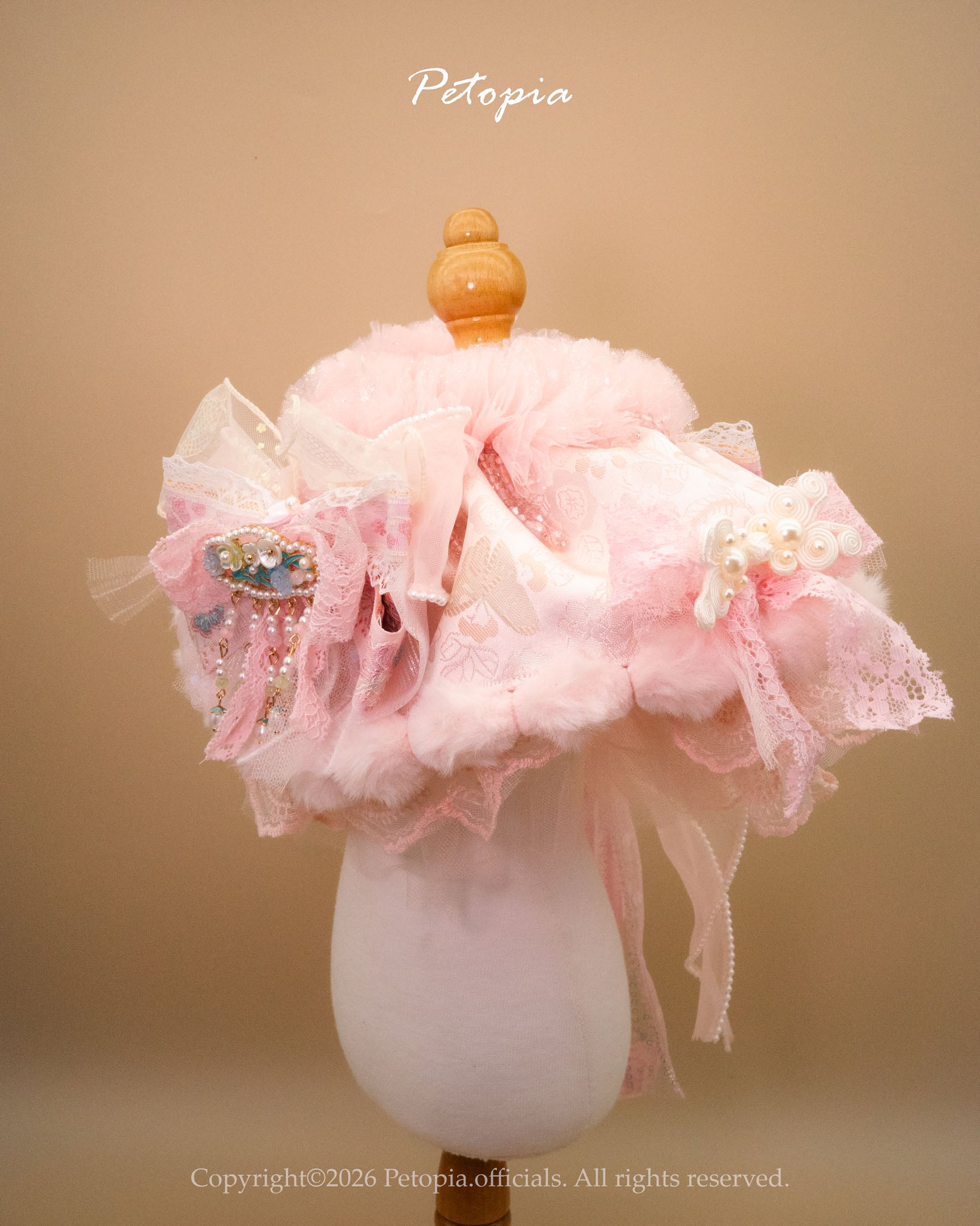 The 'Peach Blossom' Fairy Bib