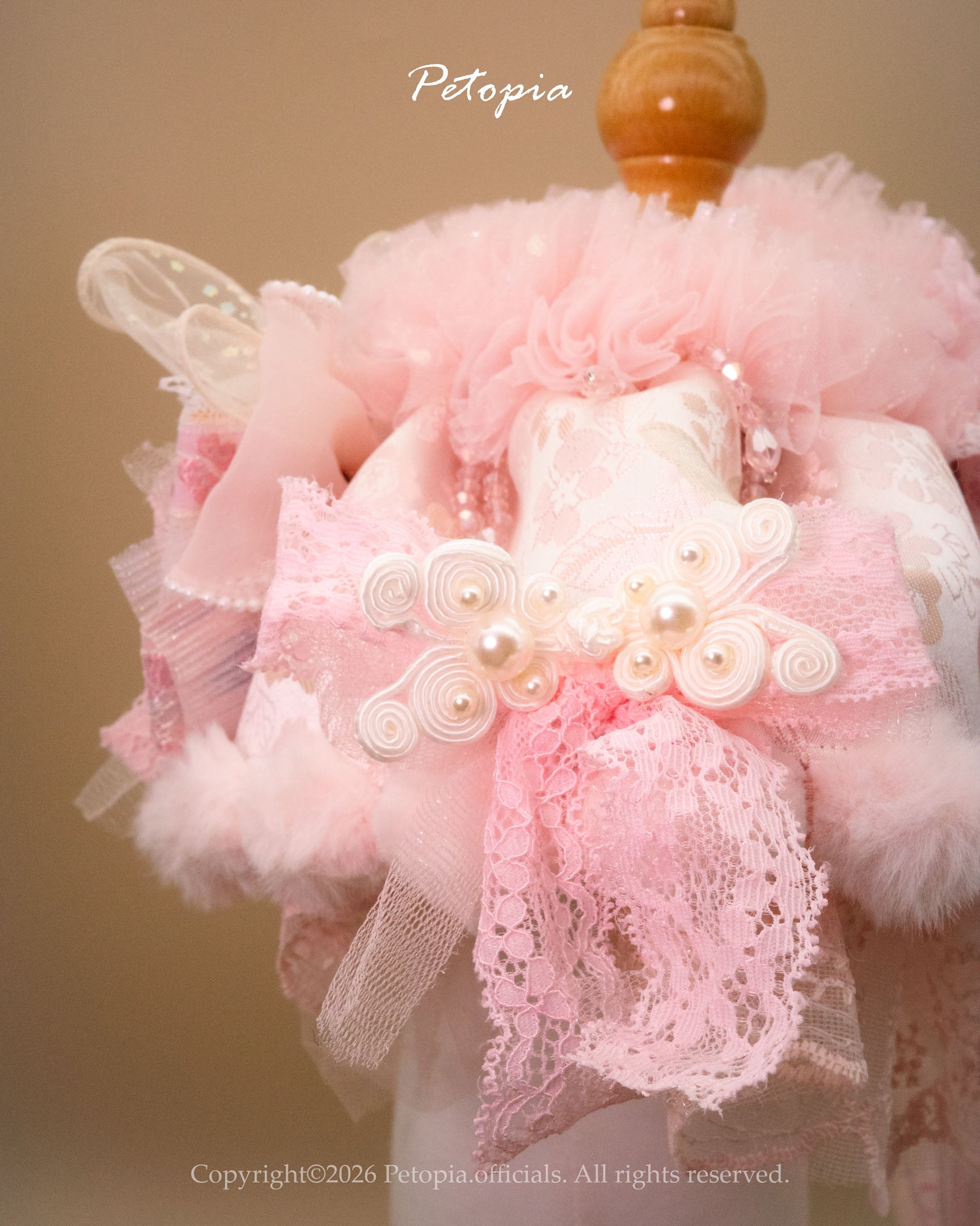 The 'Peach Blossom' Fairy Bib
