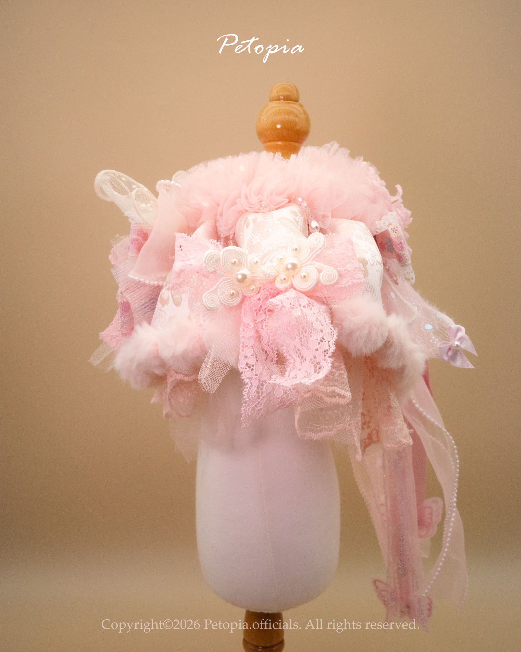 The 'Peach Blossom' Fairy Bib