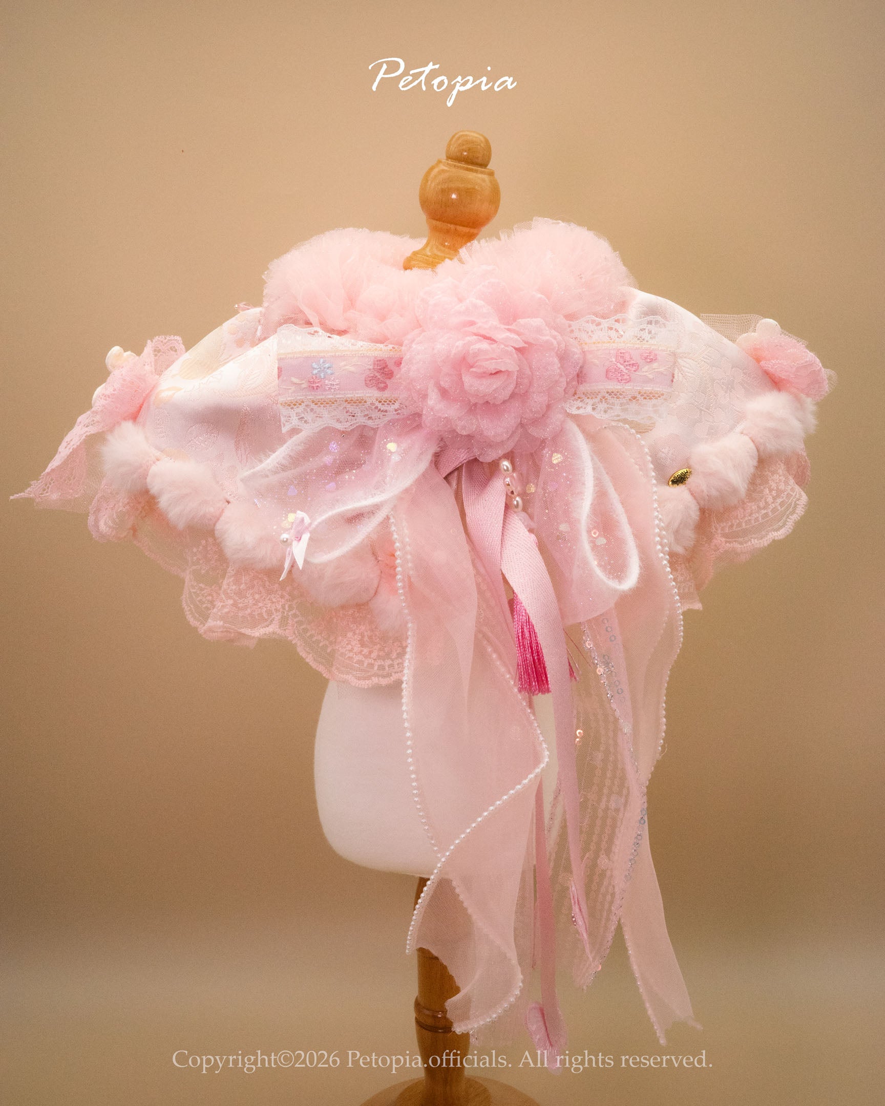 The 'Peach Blossom' Fairy Bib