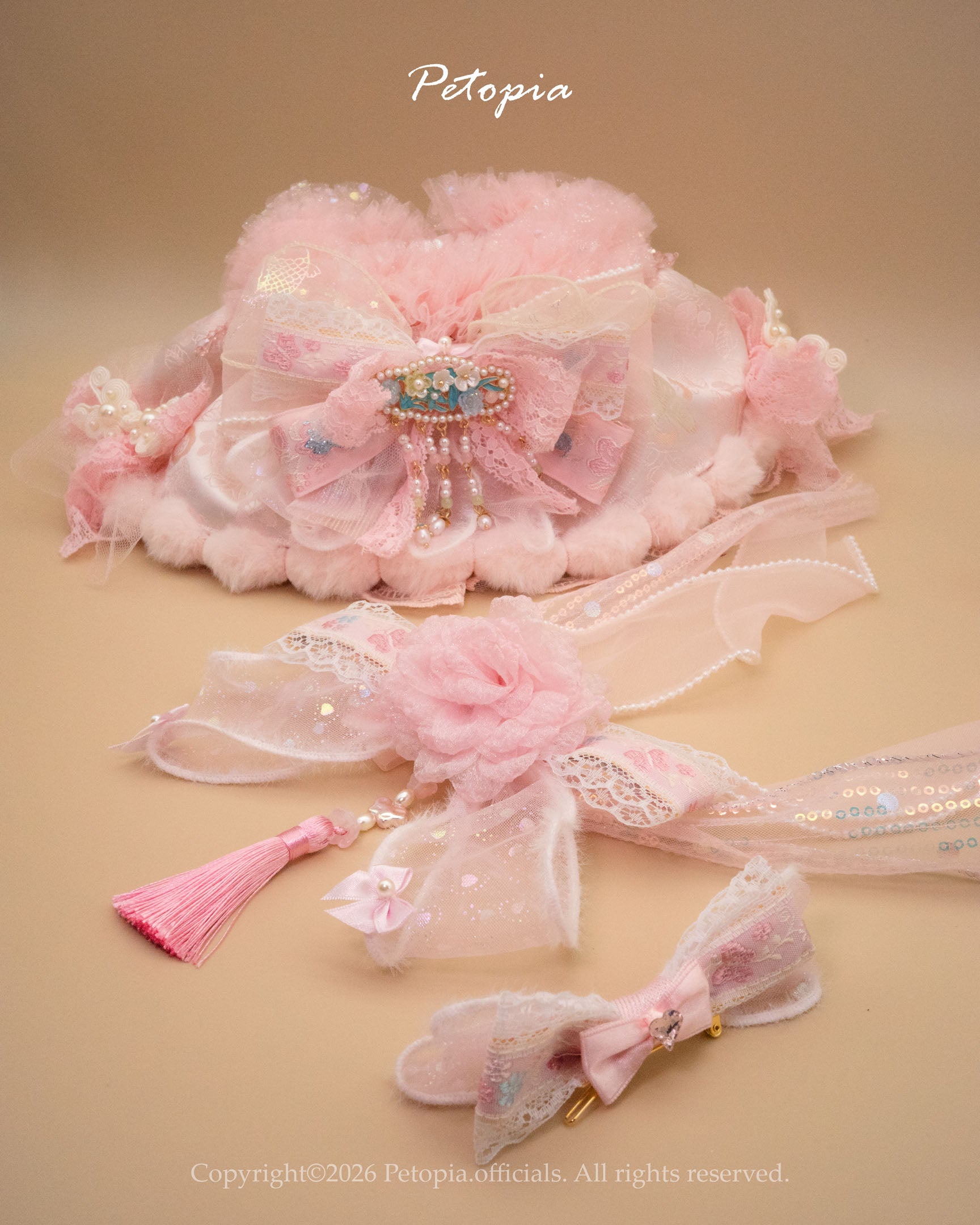 The 'Peach Blossom' Fairy Bib