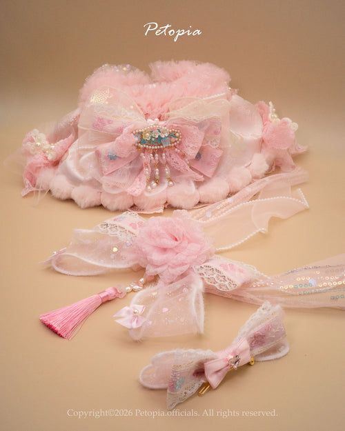The 'Peach Blossom' Fairy Bib