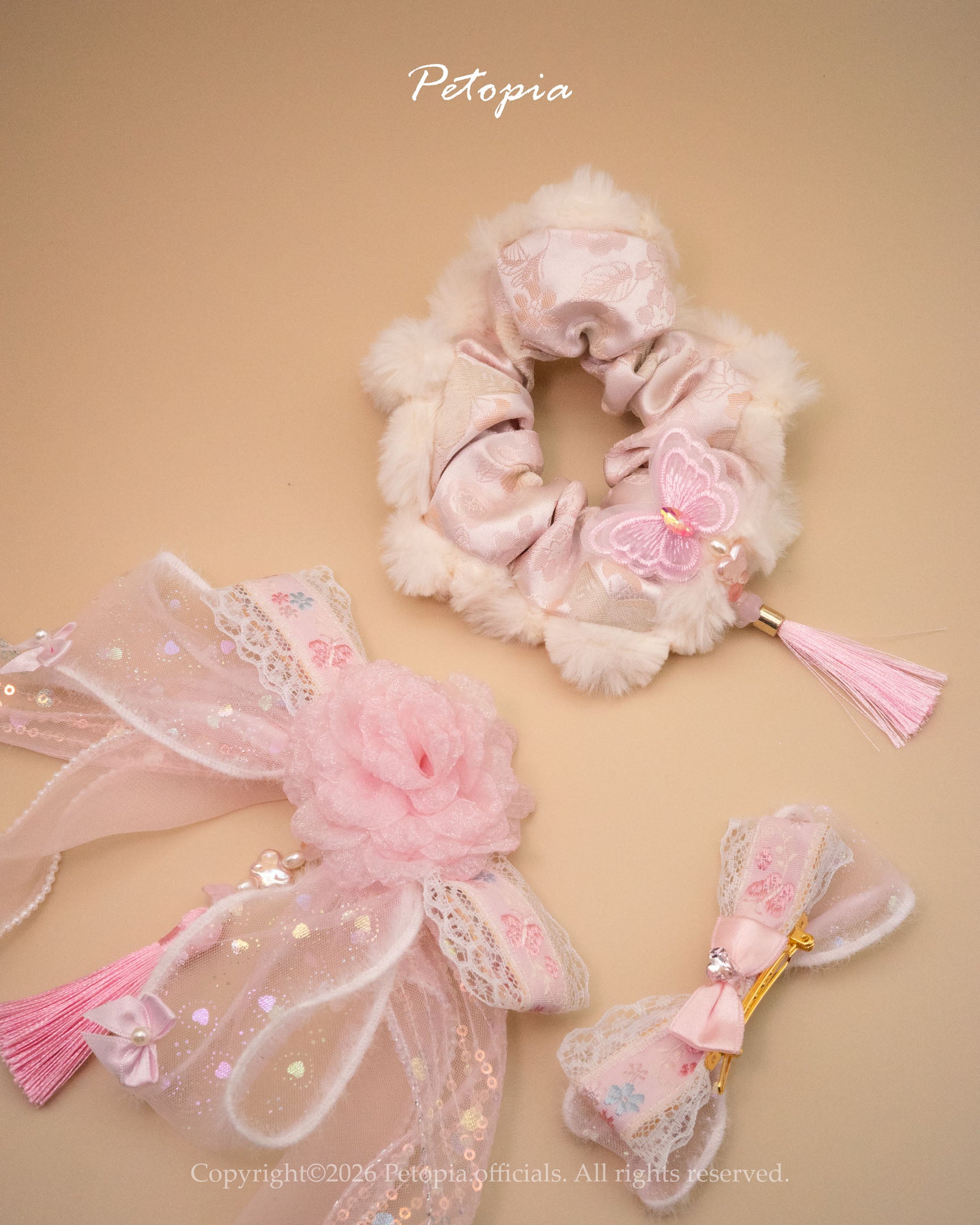 The 'Peach Blossom' Fairy Bib