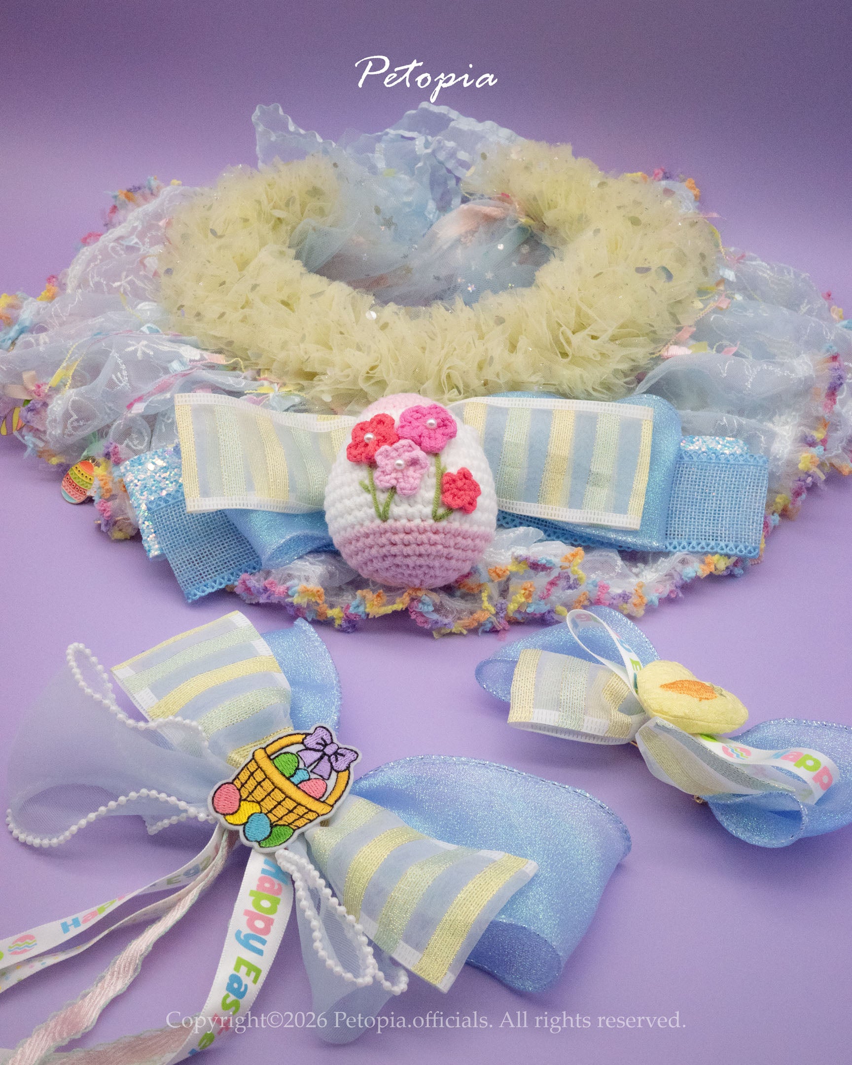 Spring Bloom Easter Bib